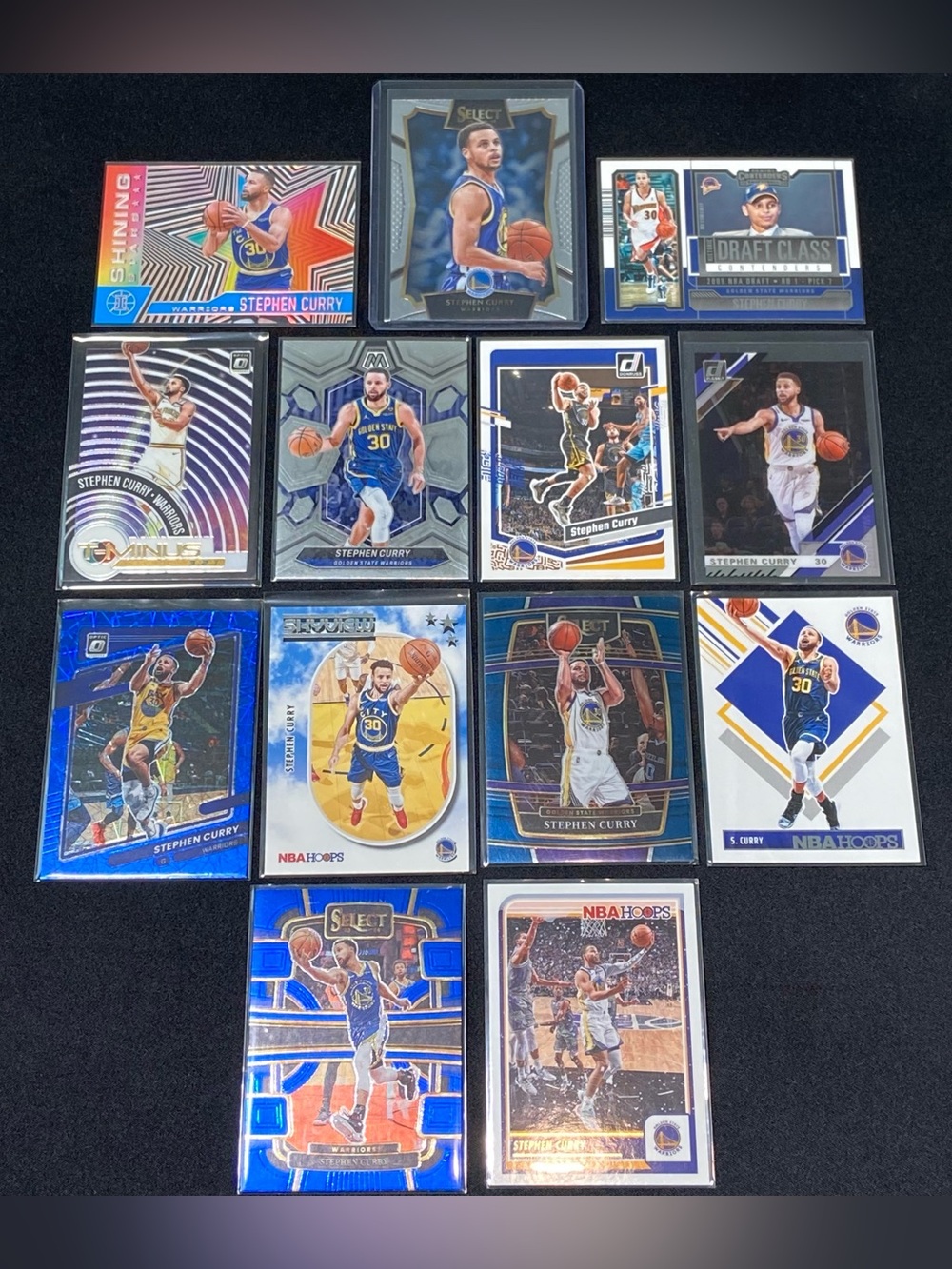 STEPHEN CURRY Golden State Warriors Basketball Card Lot Of 13ea
